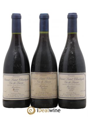 Vin de Savoie Mondeuse Tradition Prieuré Saint Christophe (Domaine) 2006 - Lot de 3 Bouteilles
