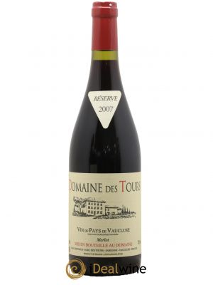 IGP Pays du Vaucluse (Vin de Pays du Vaucluse) Domaine des Tours Merlot Emmanuel Reynaud 2007 - Lot de 1 Bouteille
