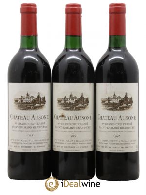Château Ausone 1er Grand Cru Classé A  1985 - Lot of 3 Bottles