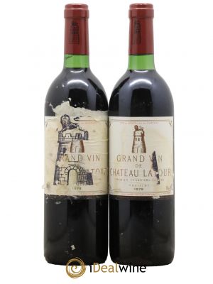 Château Latour 1er Grand Cru Classé 1979 - Lot de 2 Bottles