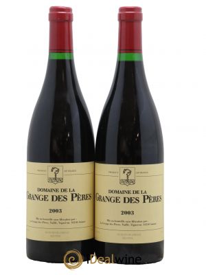 IGP Pays d'Hérault Grange des Pères Laurent Vaillé  2003 - Lot of 2 Bottles