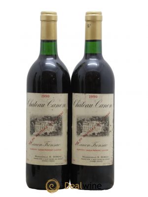 Canon-Fronsac Château Canon 1990 - Lot of 2 Bottles