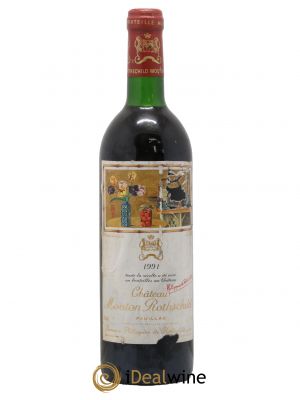 Château Mouton Rothschild 1er Grand Cru Classé 1991 - Lot de 1 Bottle
