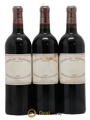 Château Margaux 1er Grand Cru Classé 2004 - Lot de 3 Bottles