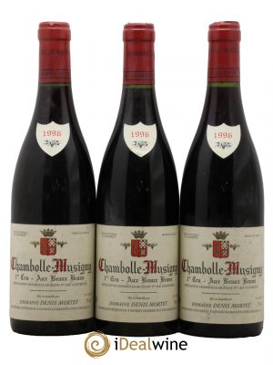 Chambolle-Musigny 1er Cru Aux Beaux Bruns Denis Mortet (Domaine) 1996 - Lot de 3 Bouteilles