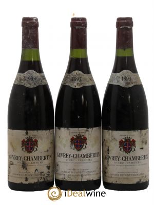 Gevrey-Chambertin 1er Cru Cazetiers Dupont-Tisserandot (Domaine) 1993 - Lot de 3 Bottles