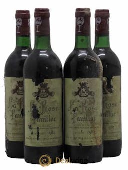 Pauillac Château La Rose Pauillac 1982 - Lot de 4 Bottles