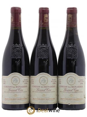 Corton Grand Cru Les Renardes Domaine Jean-Philippe Marchand 1996 - Lot de 3 Bottles