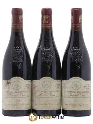 Corton Grand Cru Les Renardes Domaine Jean-Philippe Marchand 1996 - Lot of 3 Bottles