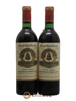 Château Angélus 1er Grand Cru Classé A 1967 - Lot de 2 Bottles
