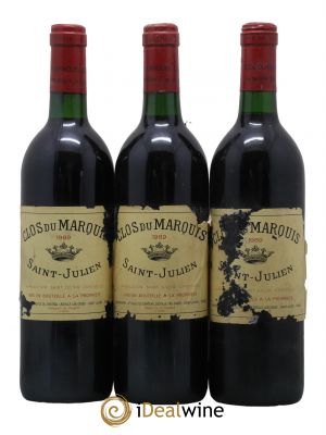 Clos du Marquis  1989 - Lot of 3 Bottles