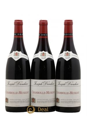 Chambolle-Musigny Joseph Drouhin 1998 - Lot de 3 Bottles