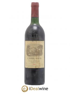 Carruades de Lafite Rothschild Second vin 1985 - Lot de 1 Bouteille