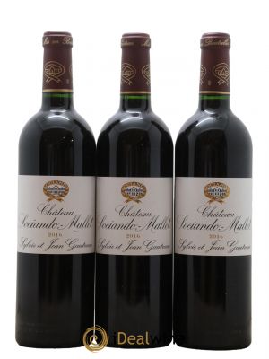 Château Sociando Mallet 2016 - Lot de 3 Bottles