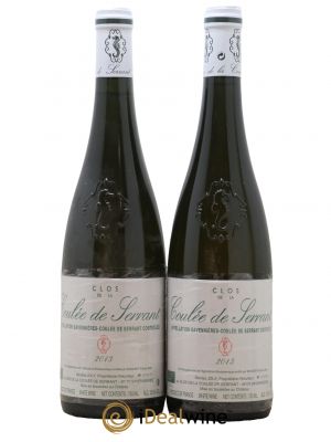 Savennières Clos de la Coulée de Serrant Vignobles de la Coulée de Serrant - Nicolas Joly  2013 - Lot of 2 Bottles