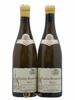 Chablis Grand Cru Valmur Raveneau (Domaine) 2005 - Lot de 2 Bottles