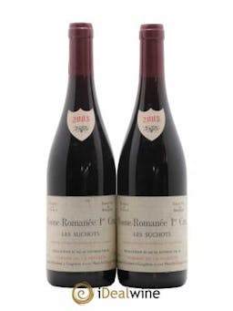 Vosne-Romanée 1er Cru Les Suchots Domaine de La Poulette 2005 - Lot de 2 Bottles