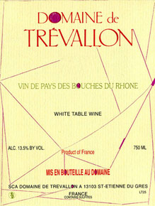VDP Bouches du Rhône Trévallon (Domaine de)