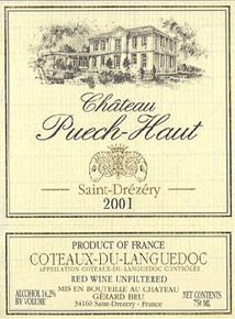 Coteaux du Languedoc Château Puech-Haut Gérard Bru