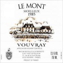 Vouvray  Le Mont Moelleux