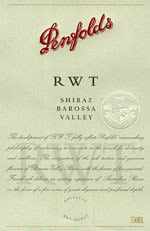 Barossa Valley Penfolds Wines RWT Shiraz