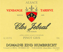 Pinot Gris (Tokay) Vendanges Tardives Zind-Humbrecht (Domaine)