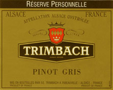 Pinot Gris (Tokay)  Réserve Personnelle