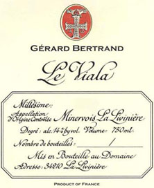 Minervois La Livinière Le Viala Gérard Bertrand