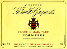 Corbières Boutenac La Voulte-Gasparets Cuvée Romain Pauc