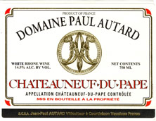 Châteauneuf-du-Pape Paul Autard Jean-Paul