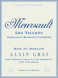 Meursault Les Tillets Alain Gras