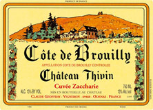 Côte de Brouilly  Cuvée Zaccharie