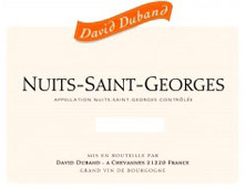 Prix Nuits Saint-Georges David Duband  par millésime