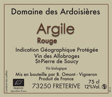 Vin des Allobroges -Saint-Pierre-de-Soucy  Argile