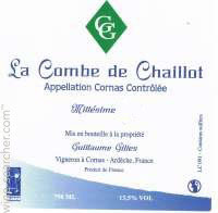 Cornas La Combe de Chaillot Guillaume Gilles (Domaine)
