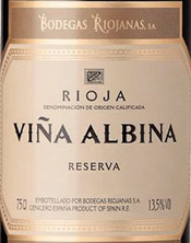 Rioja  Vina Albina Reserva