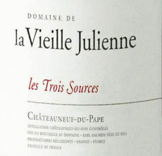 Châteauneuf-du-Pape Vieille Julienne (Domaine de la) Les Trois Sources Jean-Paul Daumen