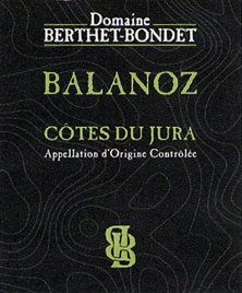 Côtes du Jura Balanoz Berthet-Bondet