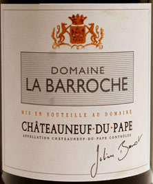 Châteauneuf-du-Pape La Barroche (Domaine de) Réserve Julien Barrot