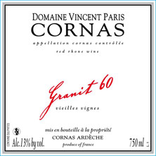Cornas Granit 60 Vieilles Vignes Vincent Paris