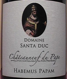 Châteauneuf-du-Pape Santa Duc (Domaine) Habemus Papam