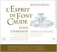 Coteaux du Languedoc Alain Chabanon (Domaine) L'Esprit de Font Caude Alain Chabanon