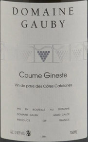 IGP Côtes Catalanes (VDP des Côtes Catalanes) Gauby Coume Gineste