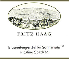 Riesling Fritz Haag Brauneberger Juffer Sonnenuhr Spätlese
