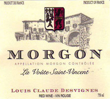 Morgon La Voûte Saint Vincent Louis-Claude Desvignes (Domaine)