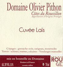IGP Côtes du Roussillon Olivier Pithon Laïs