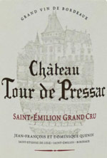 Prix Château Tour de Pressac par millésime