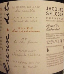 Jacques Selosse Extra Brut Grand Cru Avize Les Chantereines