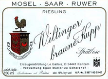 Riesling  Wiltinger Braun Kupp Spatlese