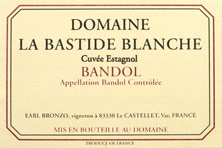Bandol La Bastide Blanche  Cuvée Estagnol Famille Bronzo